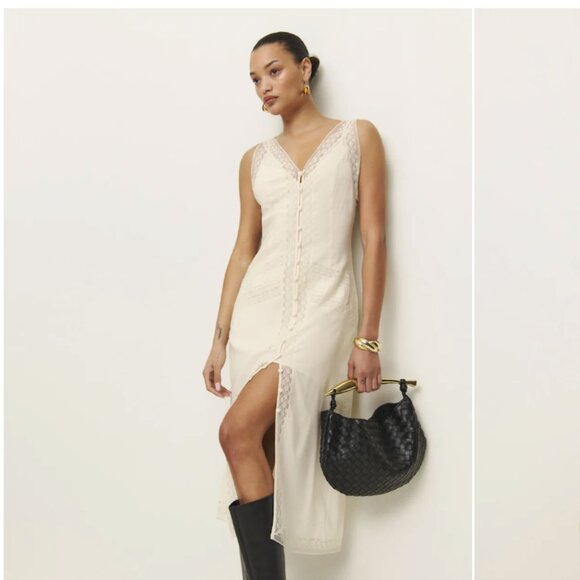 Reformation Dresses & Skirts - Reformation Julianne Dress Ivory - Size 6